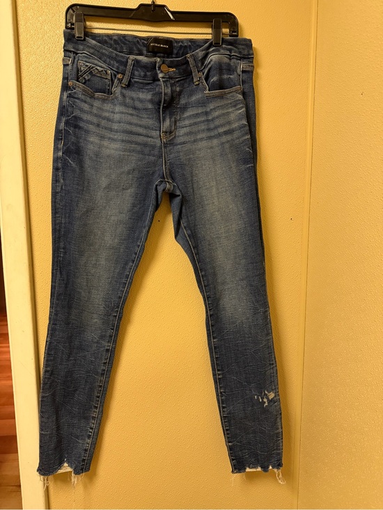 Buckle Denim - Buckle Medium Blue Women's Skinny Jeans with Subtle Distress